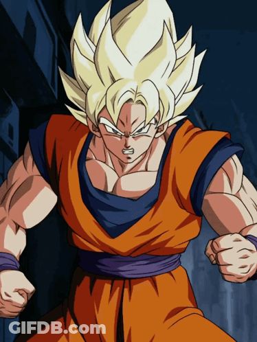 A Cartoon Of A Man With A Purple Belt And A Blue Shirt GIF
