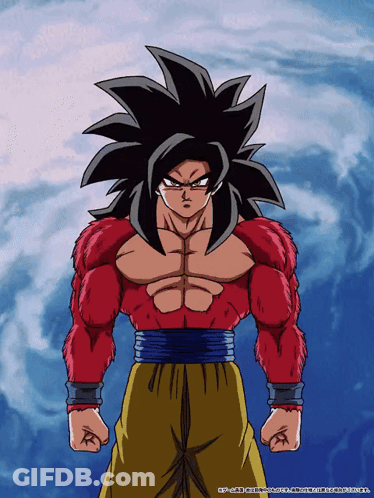 A Cartoon Of A Man With A Red Shirt And Black Hair GIF