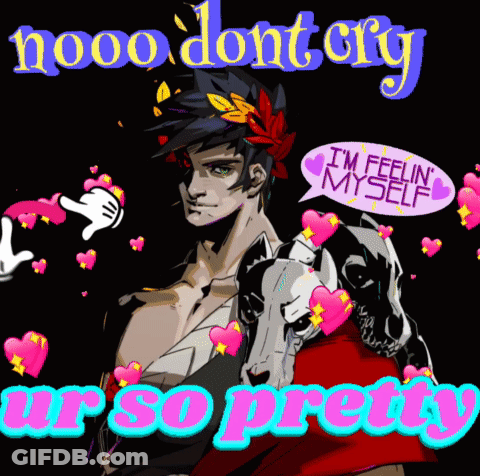 A Cartoon Of A Man With A Speech Bubble That Says I 'M Feelin ' Myself GIF