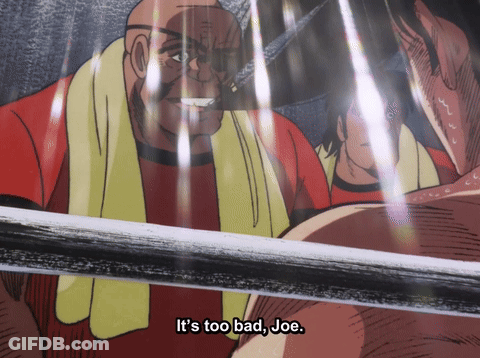 Cartoon Man With Towel Says Too Bad Joe GIF