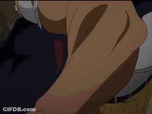 A Cartoon Of A Man With A White Shirt On GIF