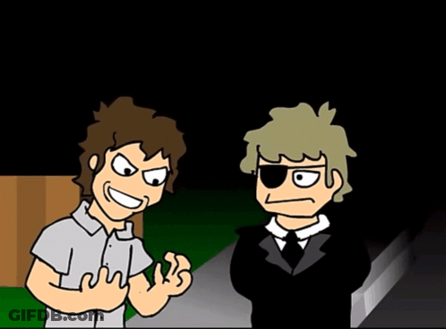 A Cartoon Of A Man With A X On His Face GIF