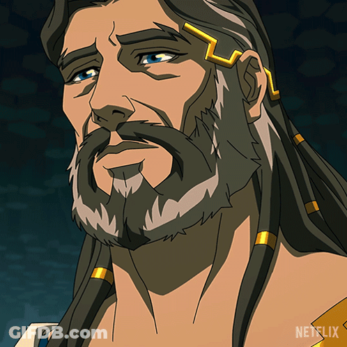 A Cartoon Of A Man With Dreadlocks And A Beard With A Netflix Logo On The Bottom GIF