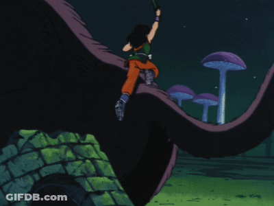 A Cartoon Of A Man With His Mouth Open And His Eyes Closed GIF