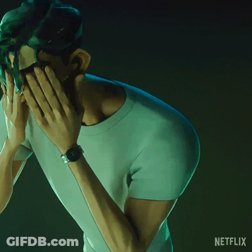 A Cartoon Of A Man With Netflix Written On The Bottom Right GIF