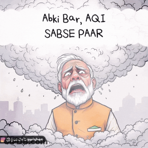 A Cartoon Of A Man With Smoke Coming Out Of His Head GIF