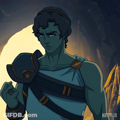 A Cartoon Of A Man With The Word Netflix At The Bottom Of The Image GIF