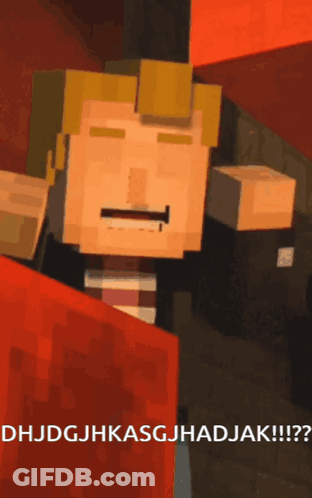 A Cartoon Of A Man With The Words Dhjdgjhkasgjhadjak GIF