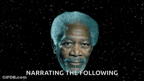 A Cartoon Of A Man With The Words Narrating The Following Below It GIF