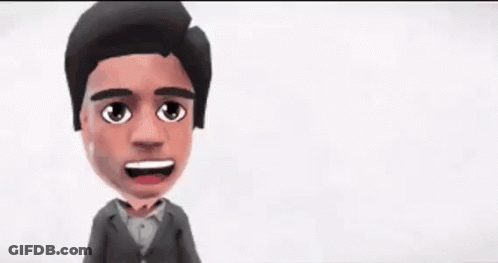 A Cartoon Of A Man With The Words You 'Re Sizzling Hot Written Above Him GIF