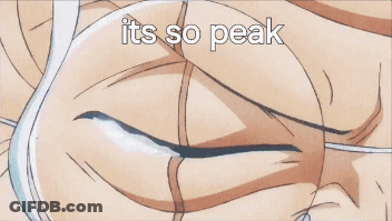 A Cartoon Of A Man With White Hair And Glasses With The Words It 'S So Peak GIF