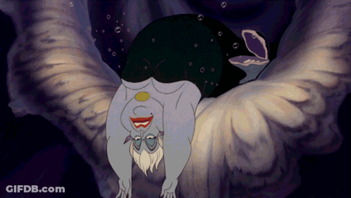 A Cartoon Of A Mermaid Is Upside Down GIF