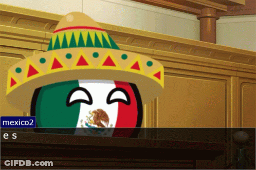 A Cartoon Of A Mexican Ball Wearing A Sombrero With The Name Mexico2 On It GIF