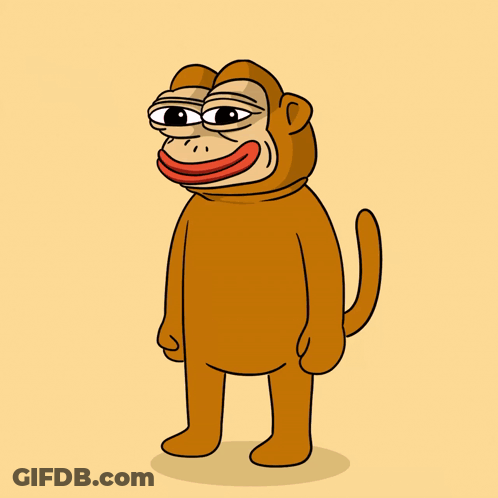 A Cartoon Of A Monkey Holding A Heart And Arrow GIF