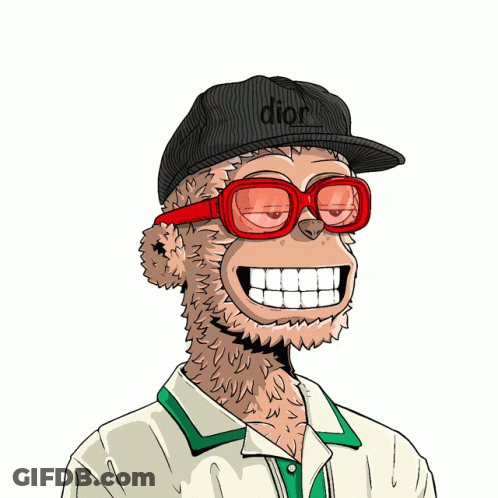 A Cartoon Of A Monkey Wearing A Beanie And Glasses With The Word Poor Underneath Him GIF