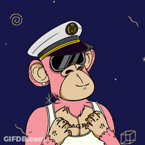 A Cartoon Of A Monkey Wearing A Hat And Sunglasses With A Tattoo On His Chest That Says No Racbets GIF