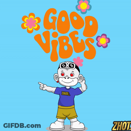 A Cartoon Of A Monkey Wearing A Shirt That Says Zhot GIF