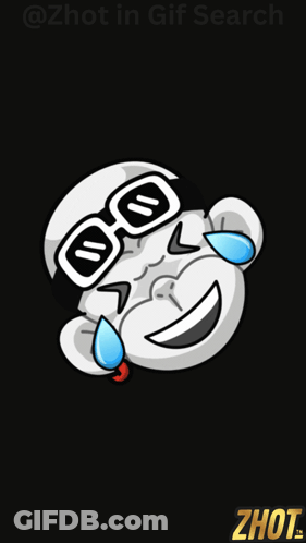 A Cartoon Of A Monkey Wearing Sunglasses And Tears Coming Out Of Its Eyes GIF