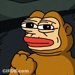 A Cartoon Of A Monkey With A Red Mouth And Big Eyes GIF