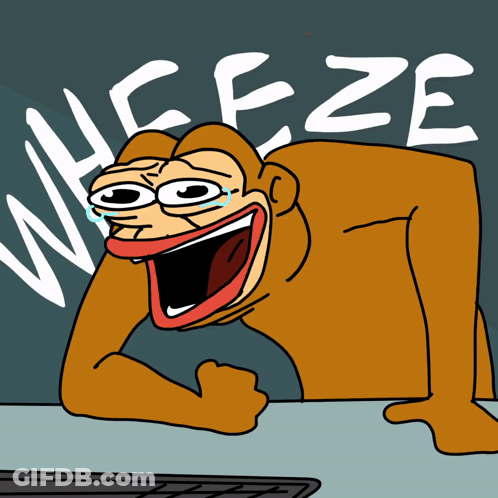 A Cartoon Of A Monkey With Tears In His Eyes And The Words " Weeze " Behind Him GIF