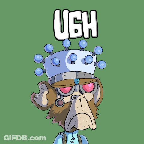 A Cartoon Of A Monkey With The Word Ugh Above It GIF