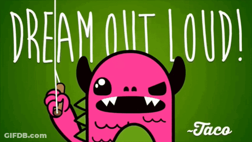 Monster Holding Knife Dream Out Loud GIF