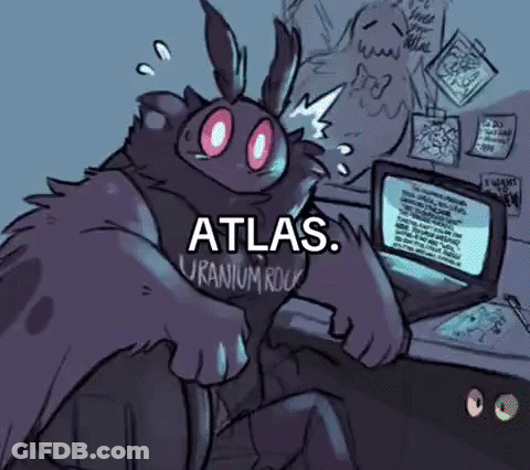 A Cartoon Of A Moth Sitting At A Desk In Front Of A Laptop . GIF