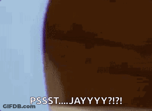 A Cartoon Of A Mouse With The Caption Pssst Jayyy GIF