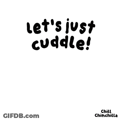A Cartoon Of A Mouse With The Words Let 'S Just Cuddle GIF