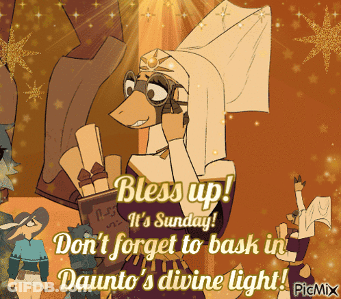 A Cartoon Of A Nun With The Words Bless Up On It GIF