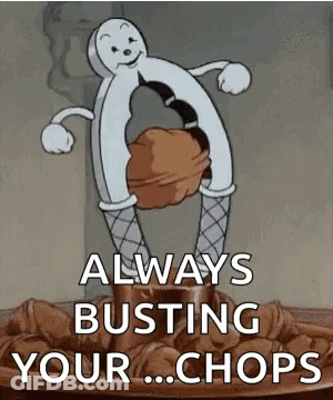 A Cartoon Of A Nutcracker Holding A Nut In His Hand . GIF