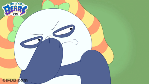 A Cartoon Of A Panda Bear With The Words We Bare Bears Behind Him GIF