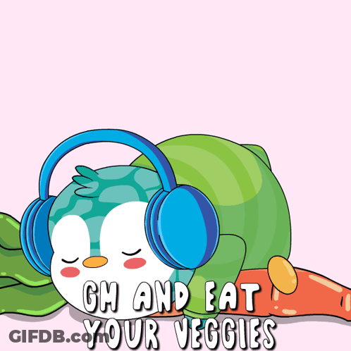 A Cartoon Of A Penguin Sitting At A Table With The Words This Is Fine Below Him GIF