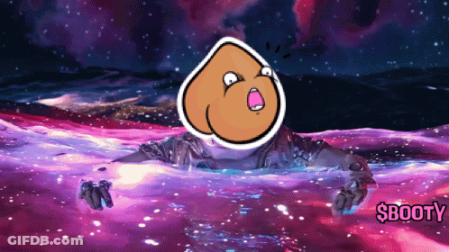 A Cartoon Of A Person In The Water With The Words $Booty Written On The Bottom GIF