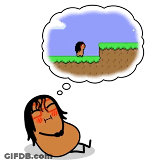 A Cartoon Of A Person Laying Down With A Thought Bubble That Says ' I ' On It GIF
