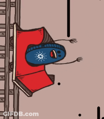 Cartoon Person Riding Roller Coaster With Face GIF