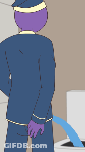 A Cartoon Of A Person Sitting On A Toilet Looking At Their Phone GIF