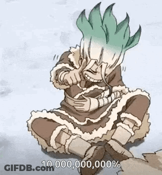 A Cartoon Of A Person Sitting On The Ground With Their Hands On Their Face . GIF