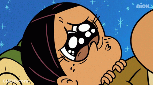 A Cartoon Of A Person With A Nick Logo In The Background GIF