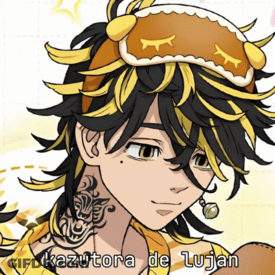 A Cartoon Of A Person With The Name Kazutora De Lujan GIF