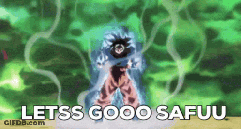 A Cartoon Of A Person With The Words Letss Good Safuu Written On The Bottom GIF