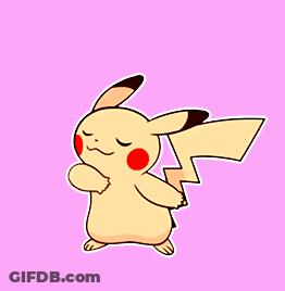 A Cartoon Of A Pikachu With The Words Take A Bow GIF