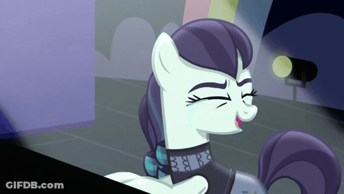 A Cartoon Of A Pony With A Collar That Says Bb On It GIF