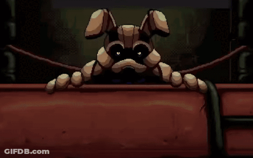 A Cartoon Of A Rabbit With A Huge Mouth And Teeth GIF