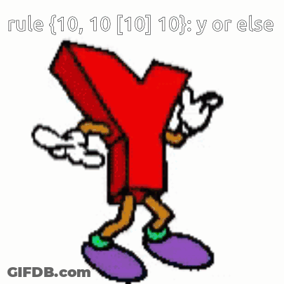 A Cartoon Of A Red Y With Arms And Legs GIF