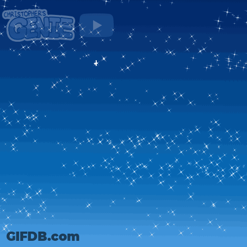 A Cartoon Of A Reindeer With The Words Christopher 'S Genie On The Bottom GIF