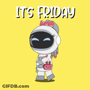 A Cartoon Of A Robot In A Space Suit Dancing On A Yellow Background . GIF
