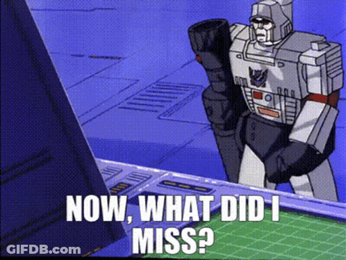 Robot Saying Now What Did I Miss GIF