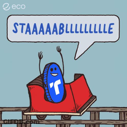 Cartoon Roller Coaster Saying Staaaaabllllllle GIF
