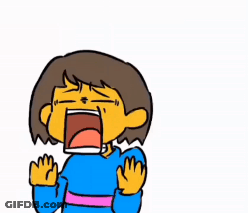 A Cartoon Of A Skeleton Standing Next To A Girl Who Is Crying . GIF